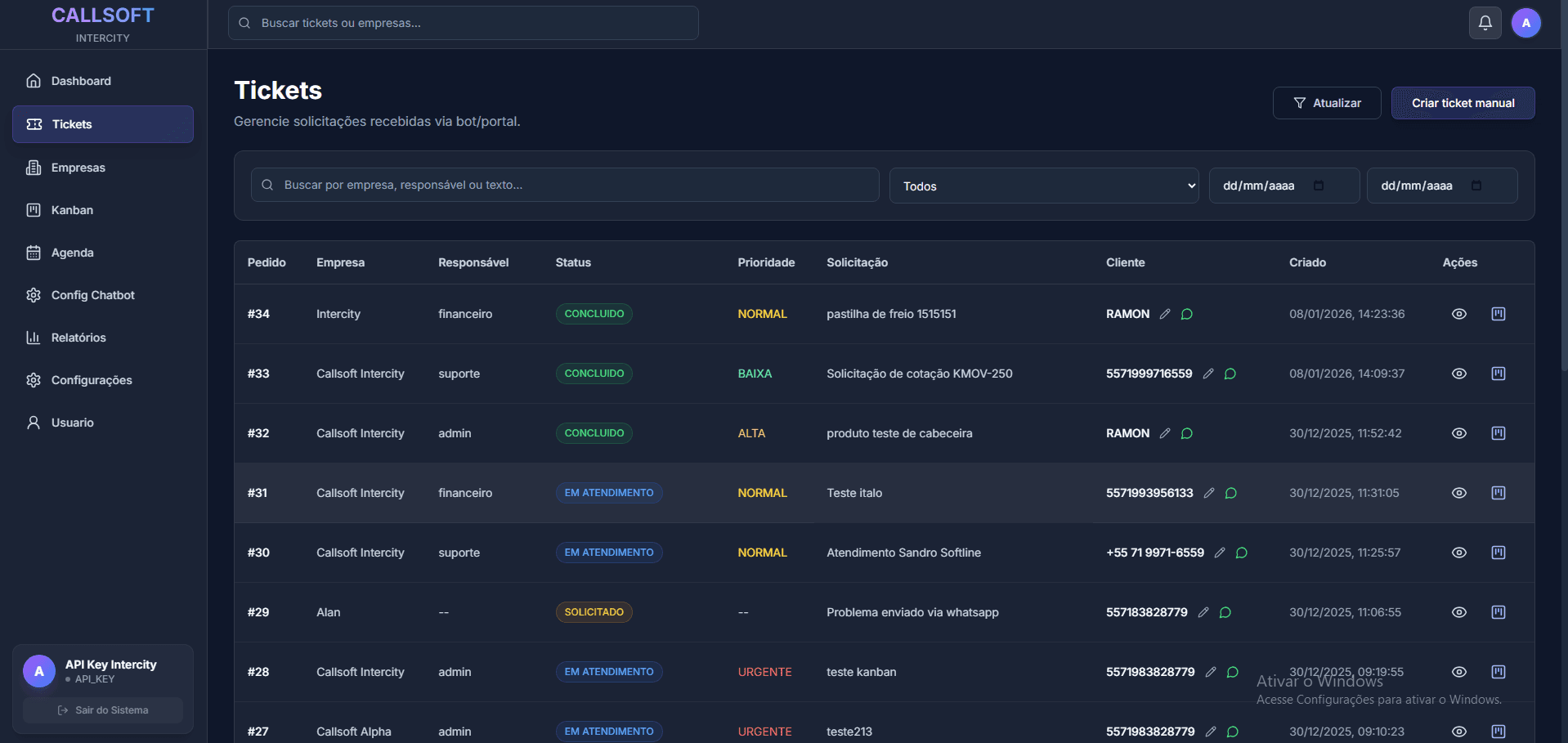 Callsoft - CRM & Vendas